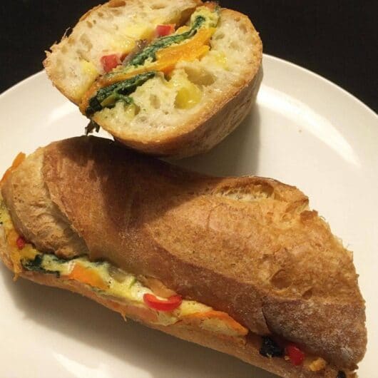 Frittata Sandwich Plated - Patatas Kitchen