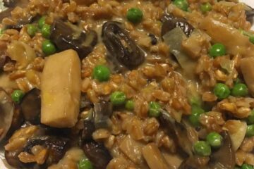 Farrotto With Mushroom, Peas and Spring Onions Details