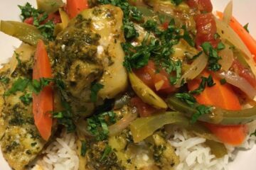 Moroccan Fish Tagine With Preserved Lemon Detail