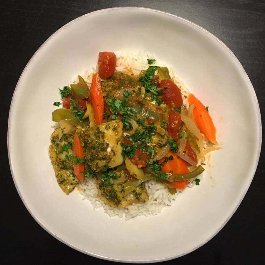 Moroccan Fish Tagine With Preserved Lemon Plate