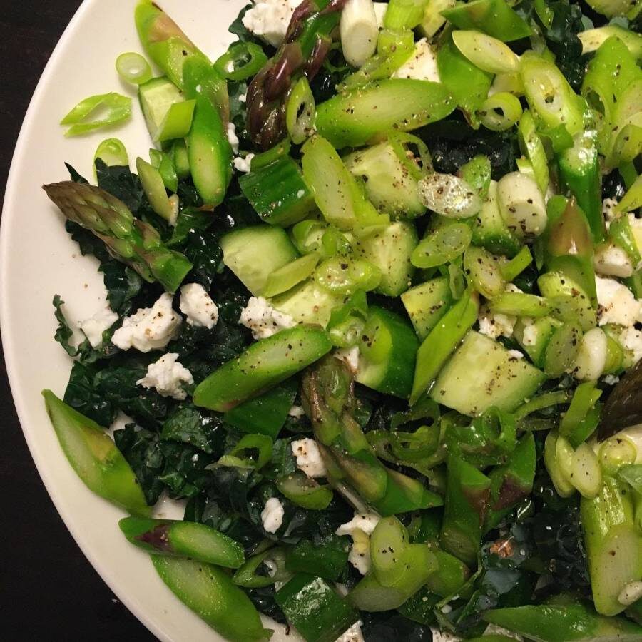 Asparagus Kale Salad Close