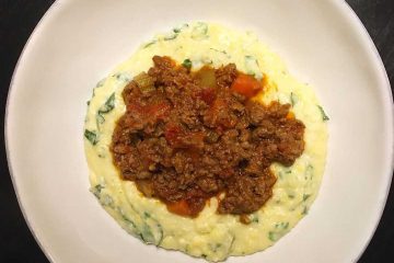 Lamb Bolognese With Polenta