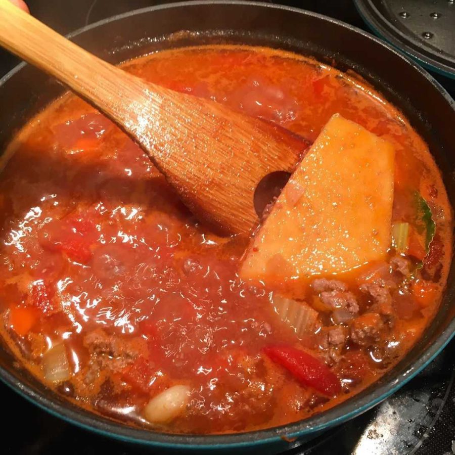 Making Lamb Bolognese