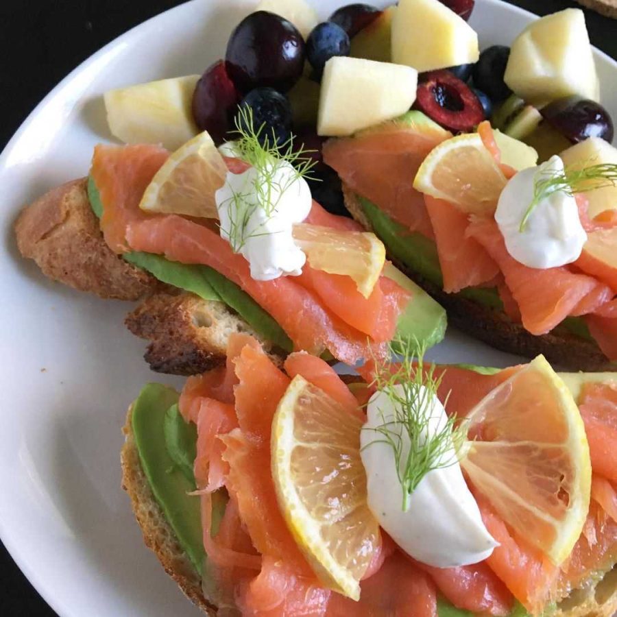 Avocado With Smoked Salmon