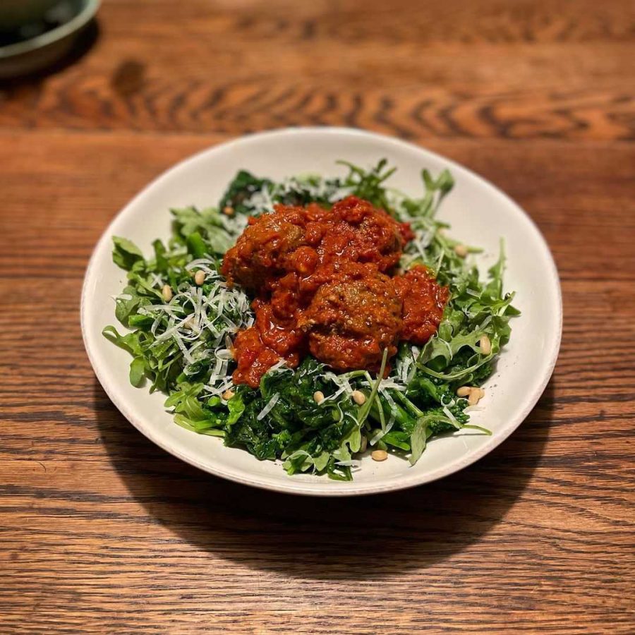 meatballs and salad recipe