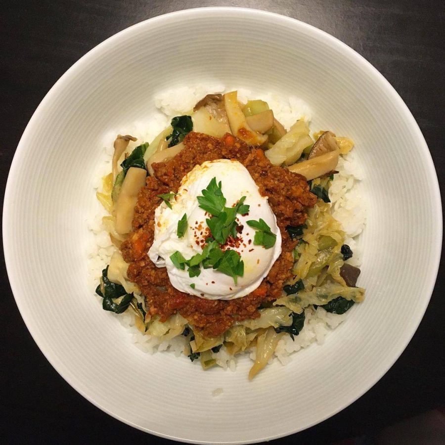 King Oyster Mushroom Rice Bowl