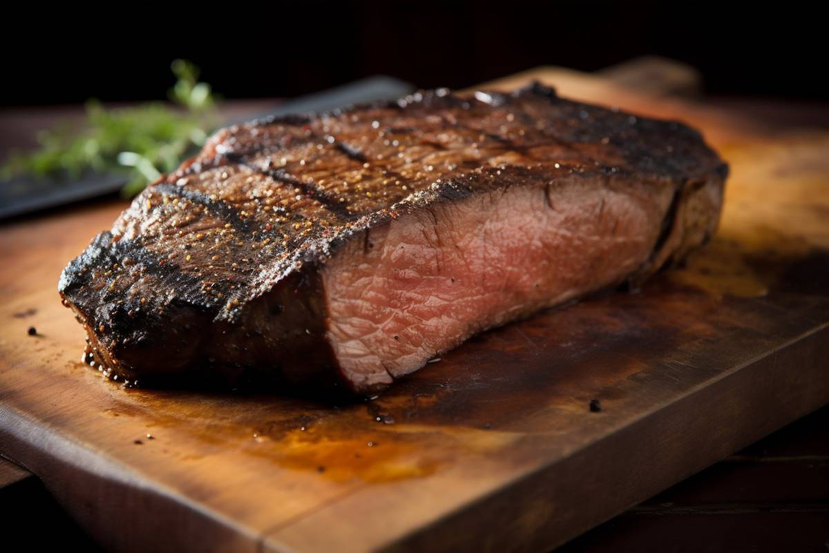 sous vide cooked steak