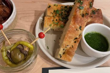 house bread salsa verde - Luma Restaurant Petaluma